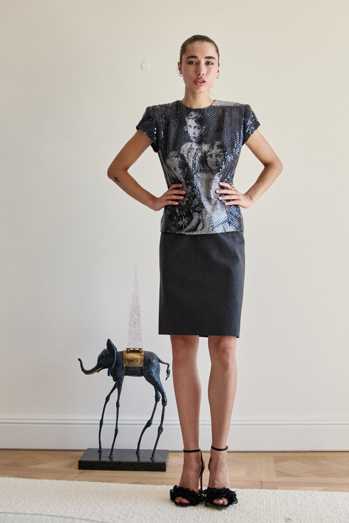 Alexander McQueen Sequin Top (AW 1998)