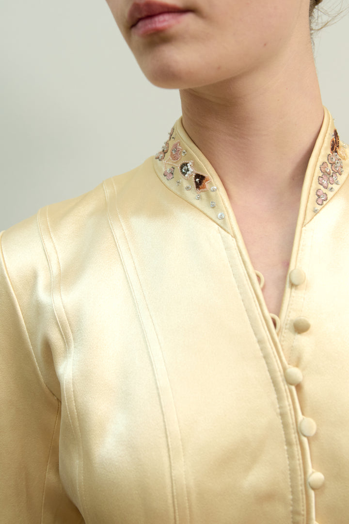 John Galliano Embroidered Satin Jacket (SS 2006)