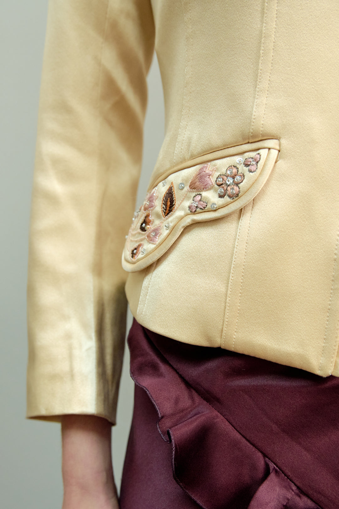 John Galliano Embroidered Satin Jacket (SS 2006)