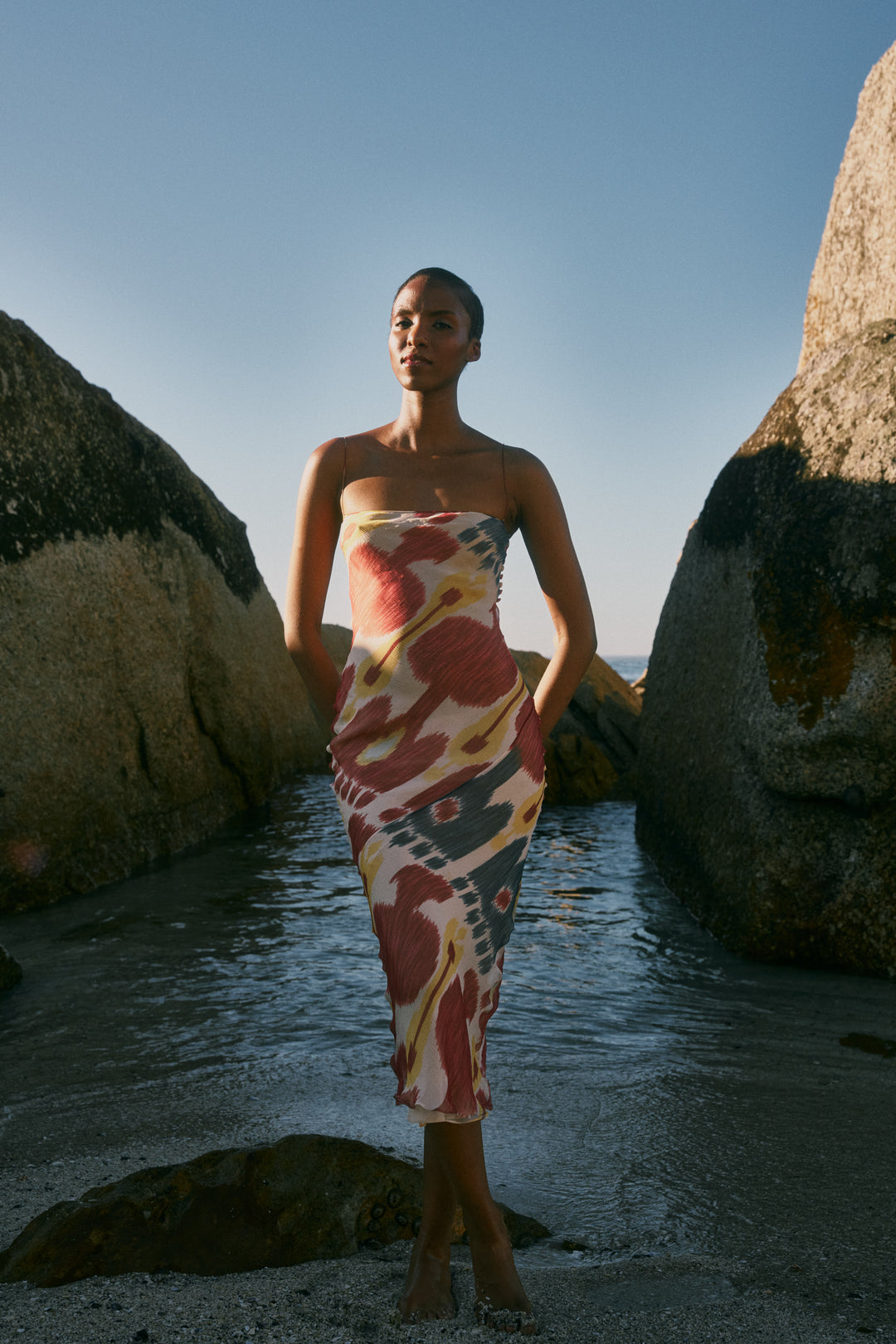 Christian Dior Printed Chiffon Bias Cut Dress by John Galliano (c. 2001)