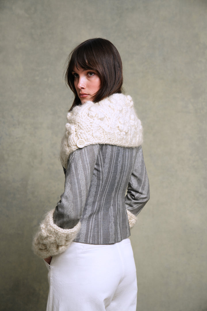 Christian Dior Wide Knit Collar Jacket by John Galliano (AW 1999)