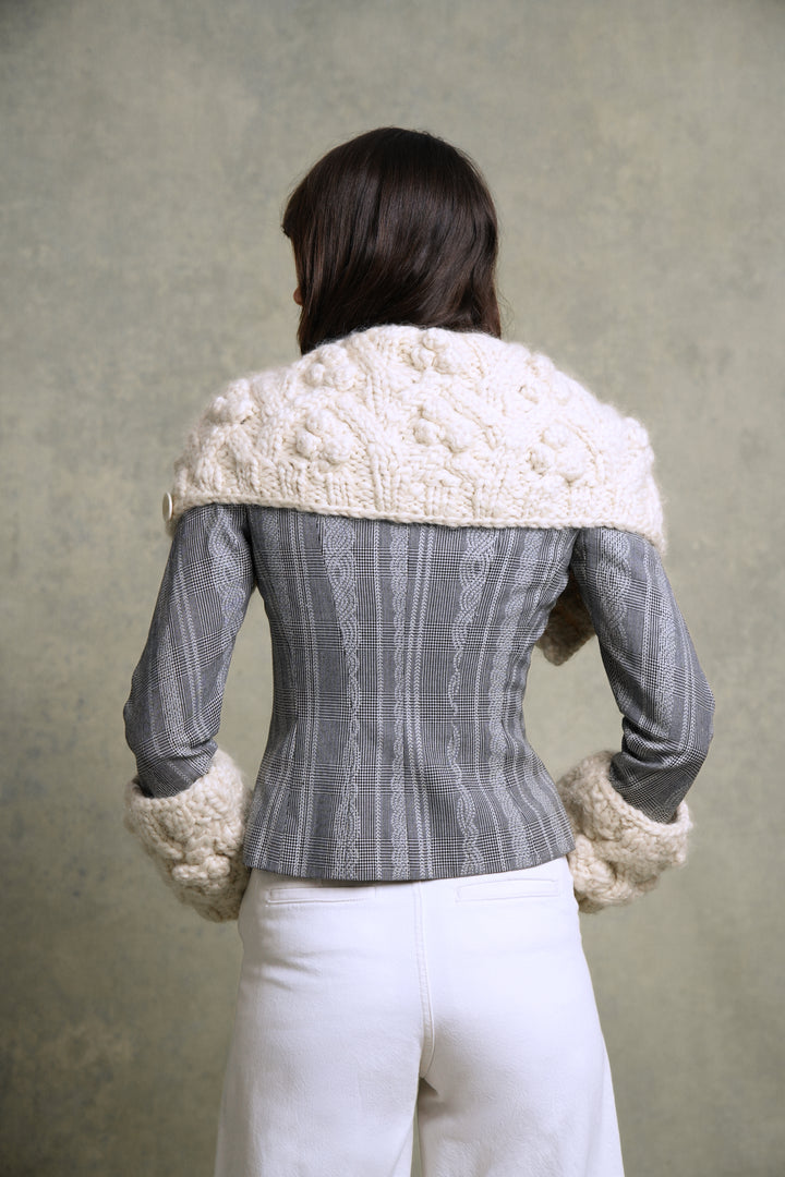 Christian Dior Wide Knit Collar Jacket by John Galliano (AW 1999)