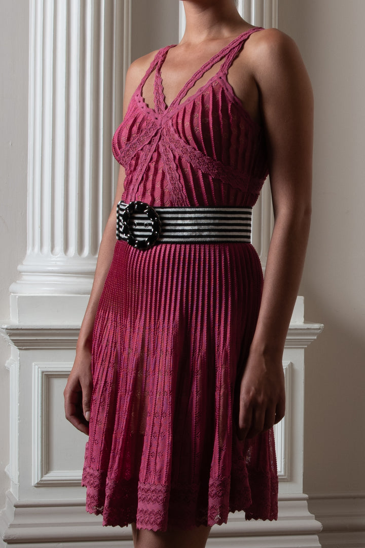 Christian Dior Pink Knit Dress by John Galliano (SS 2009)