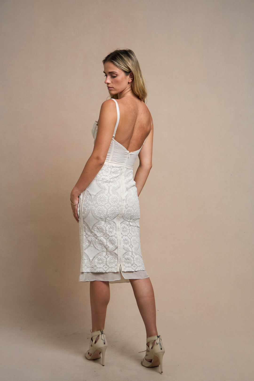 Dolce & Gabbana Ivory Lace Bustier Dress (SS 2006)