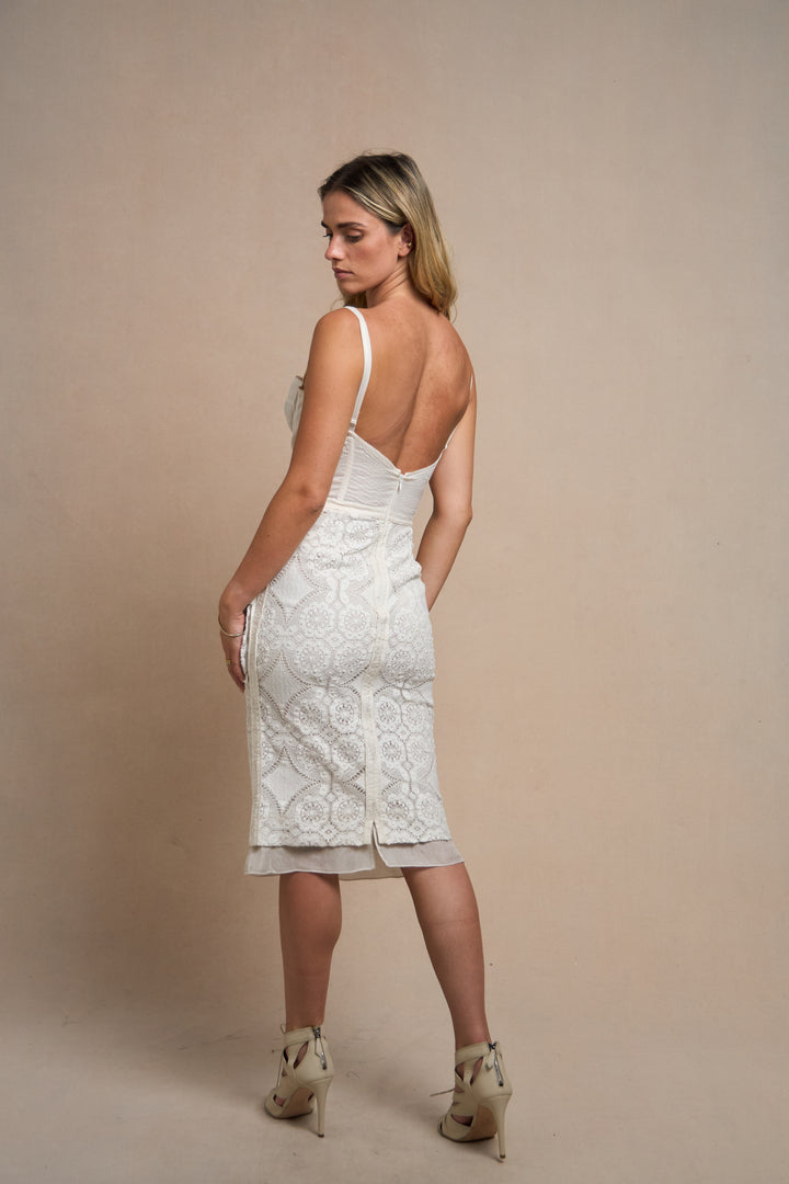 Dolce & Gabbana Ivory Lace Bustier Dress (SS 2006)