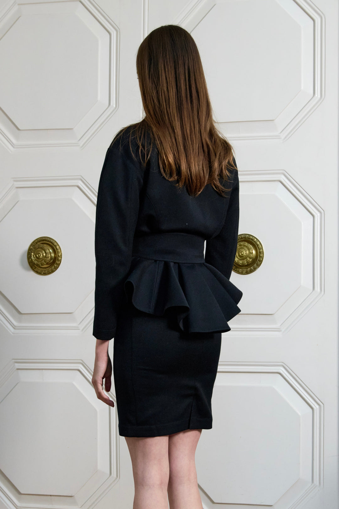 Thierry Mugler Black Wool Suit (c. 1980s)