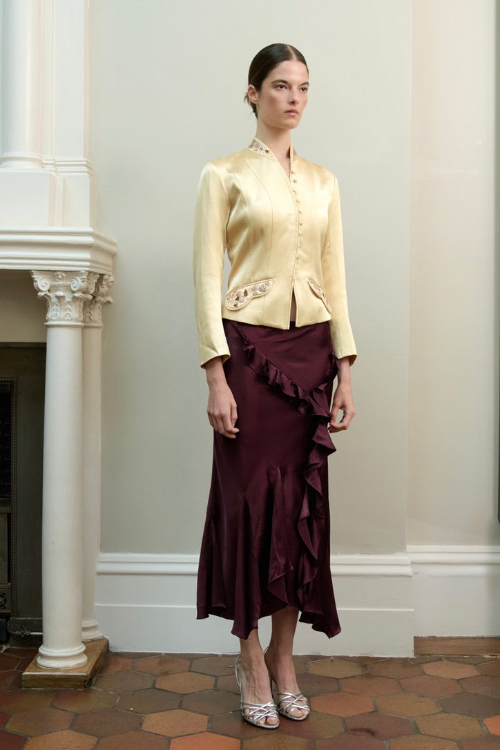 John Galliano Embroidered Satin Jacket (SS 2006)