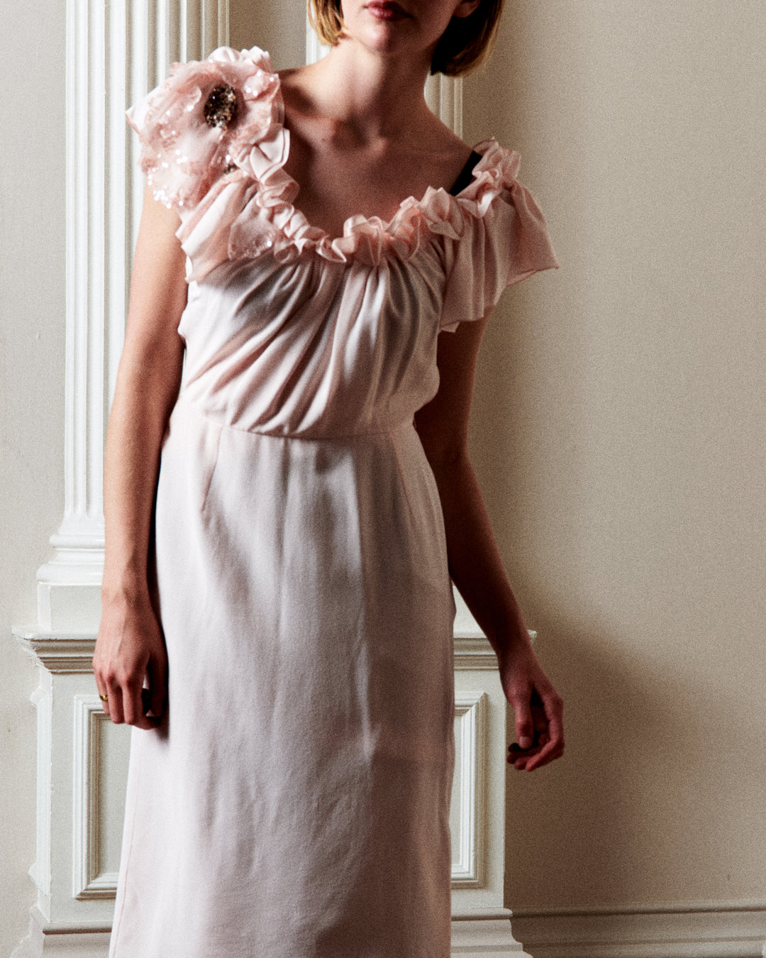 Christian Dior Pale Pink Chiffon Dress by John Galliano (SS 2008)