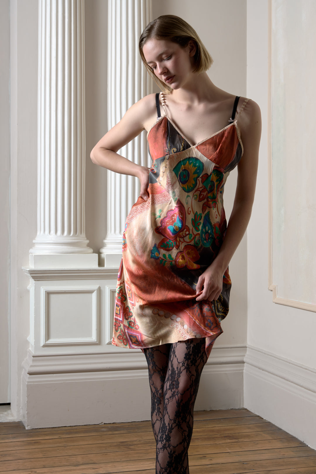 John Galliano Paisley Print Silk Slip Dress (SS 2008) – Epoque Couture