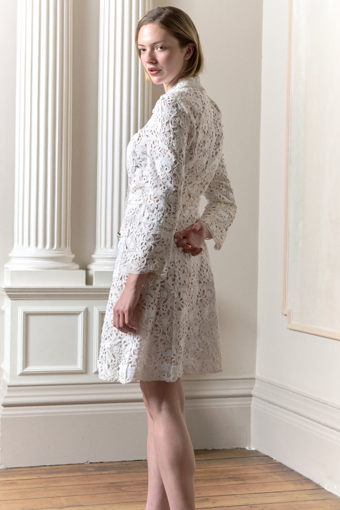 Louis Vuitton Guipure Lace and Organza Coat Dress by Marc Jacobs (SS 2012)