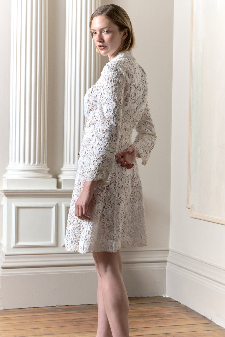 Louis Vuitton Guipure Lace and Organza Coat Dress by Marc Jacobs (SS 2012)