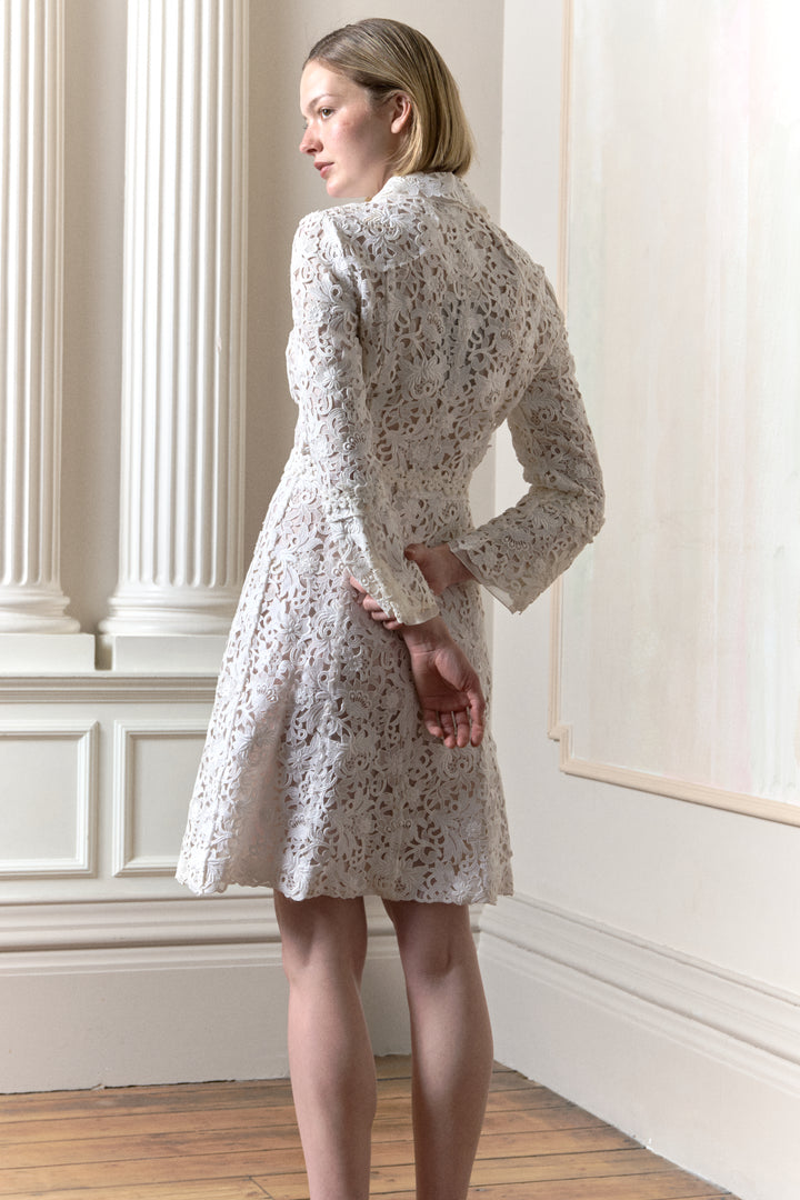 Louis Vuitton Guipure Lace and Organza Coat Dress by Marc Jacobs (SS 2012)