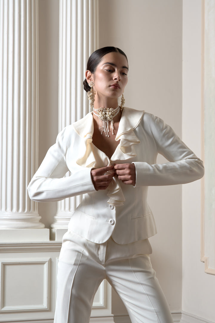 Christian Dior Ecru Silk Suit by John Galliano (SS 2008)