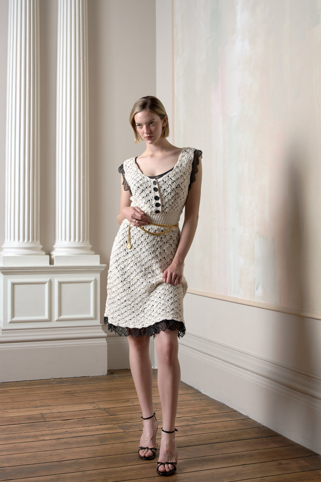 Chanel Silk Blend Knit Cream Dress by Karl Lagerfeld (SS 2008) – Epoque Couture