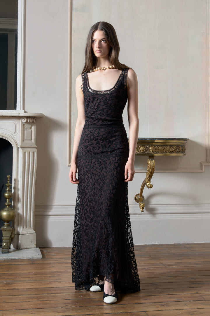 Chanel Long Lace Dress by Karl Lagerfeld (AW 1998)