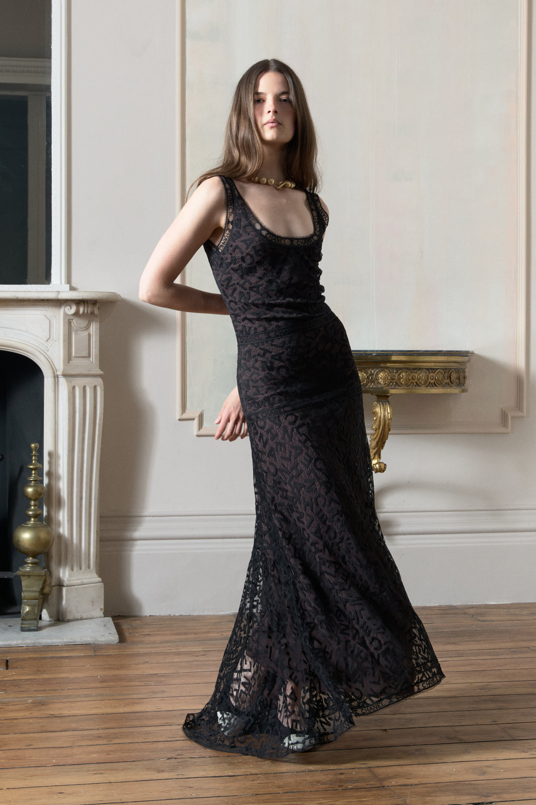 Chanel Long Lace Dress by Karl Lagerfeld (AW 1998)