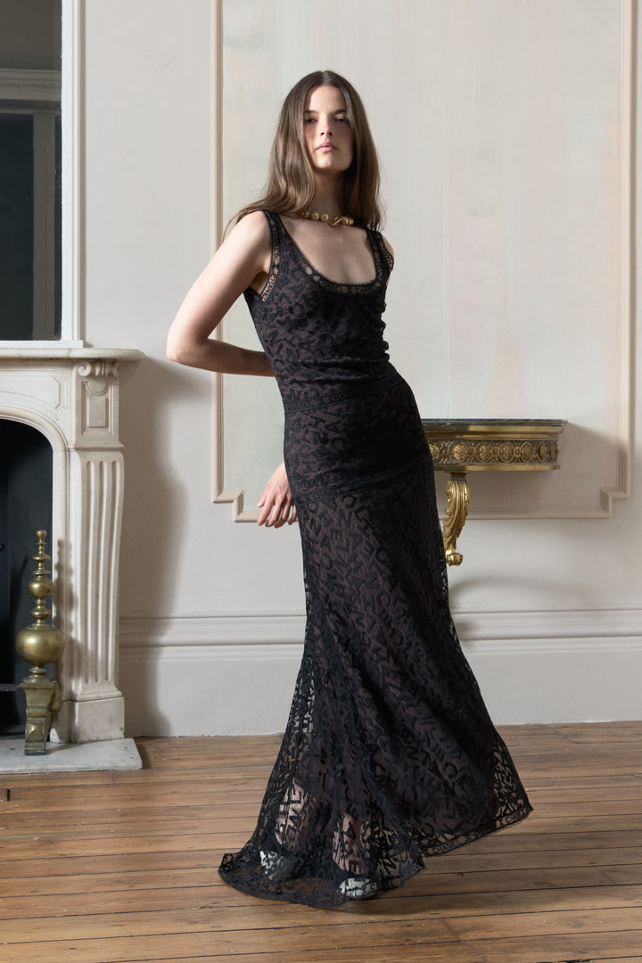 Chanel Long Lace Dress by Karl Lagerfeld (AW 1998)