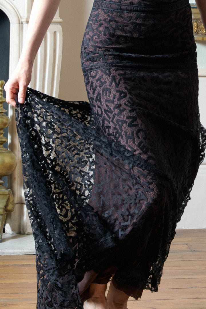 Chanel Long Lace Dress by Karl Lagerfeld (AW 1998)