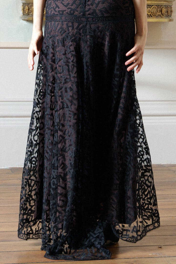 Chanel Long Lace Dress by Karl Lagerfeld (AW 1998)
