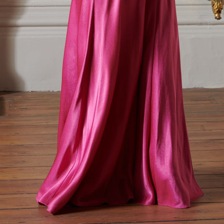 John Galliano Rose Bias Cut Scalloped Hem Dress (AW 1998)