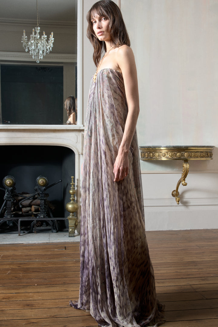 Alexander McQueen Layered Chiffon Evening Dress (AW 2004)