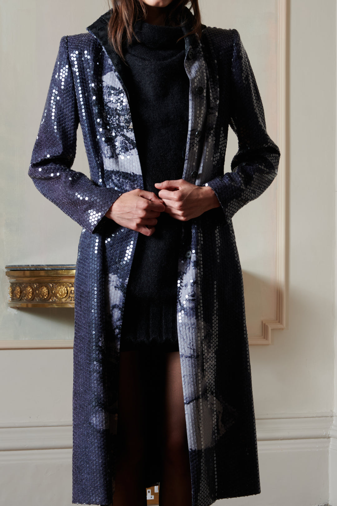 Alexander McQueen 'Drei Mädchen' Sequin Coat (AW 1998)