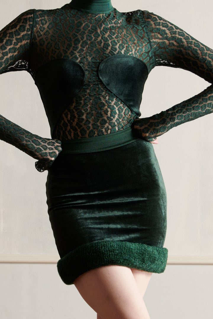 ALAÏA Bodysuit and Mini Skirt Set (AW 1991)
