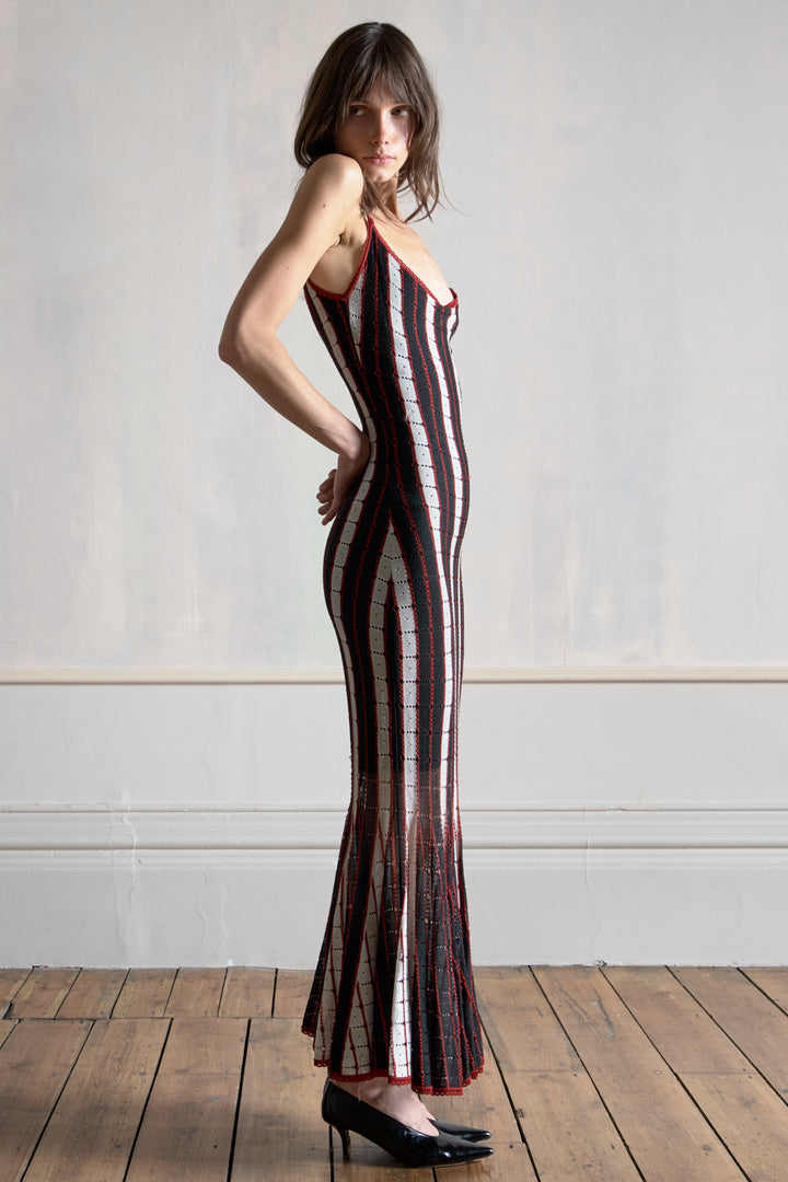 John Galliano Stripe Knit Dress (SS 2002)