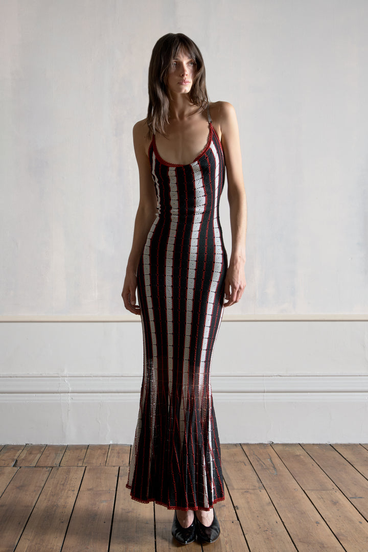 John Galliano Stripe Knit Dress (SS 2002)