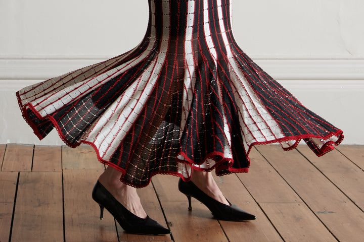 John Galliano Stripe Knit Dress (SS 2002)