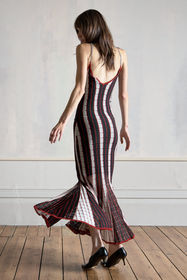 John Galliano Stripe Knit Dress (SS 2002)