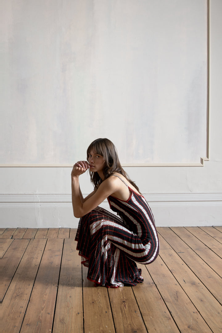 John Galliano Stripe Knit Dress (SS 2002)