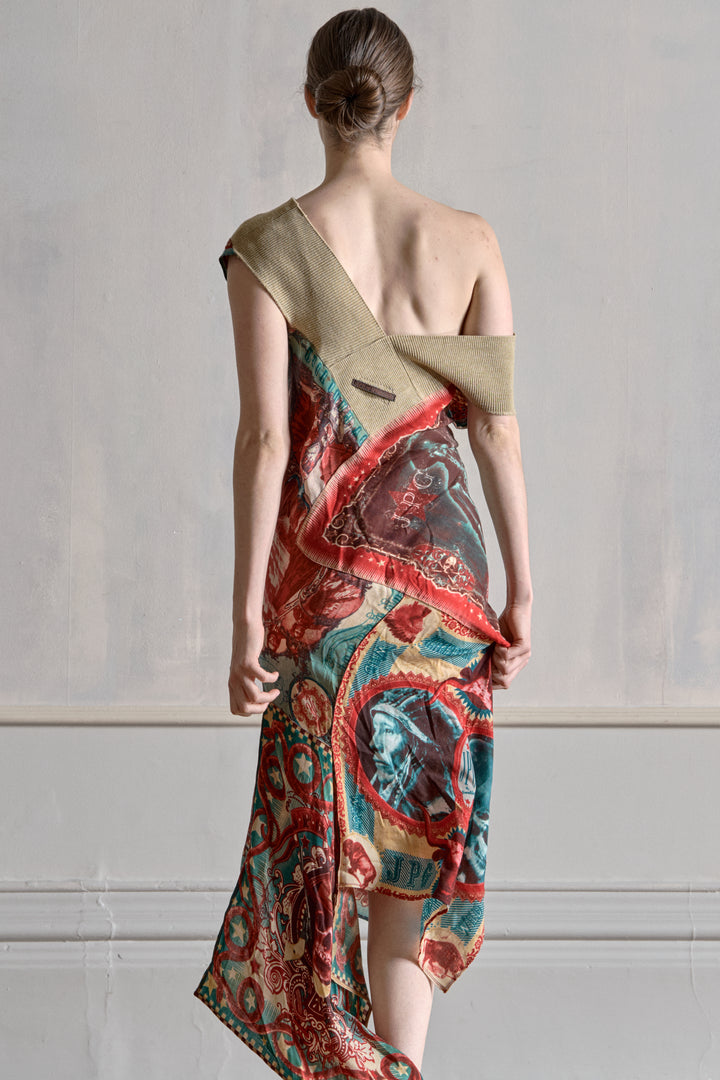 Jean Paul Gaultier Print Knit Dress (c. 1990s)