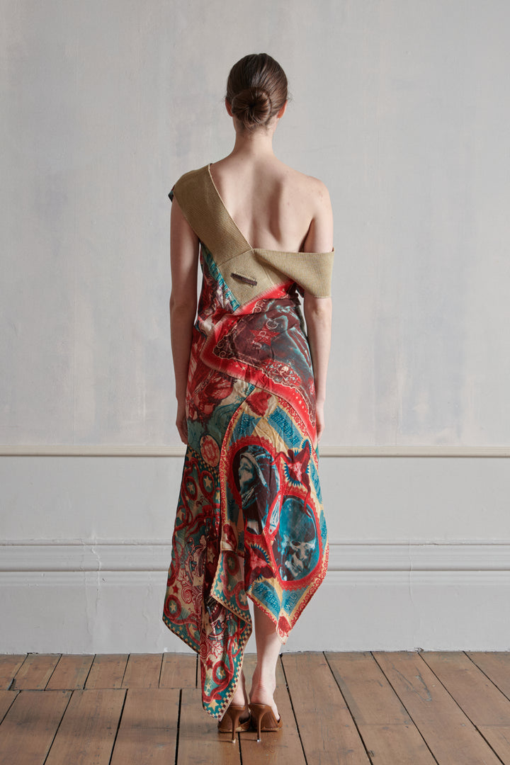 Jean Paul Gaultier Print Knit Dress (c. 1990s)