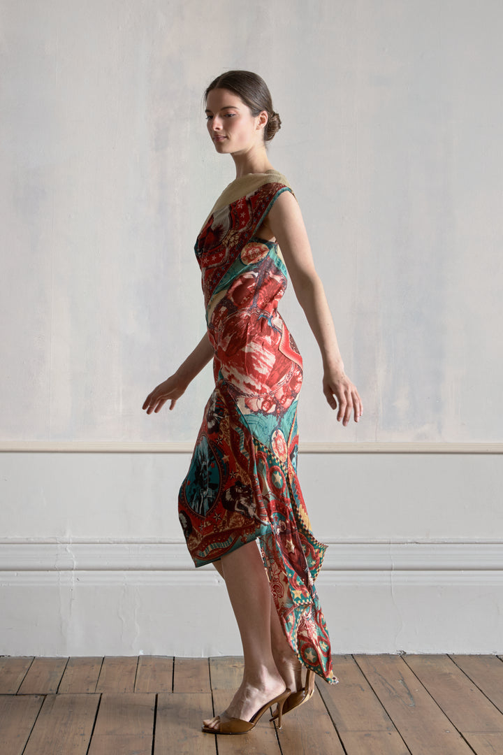 Jean Paul Gaultier Print Knit Dress (c. 1990s)