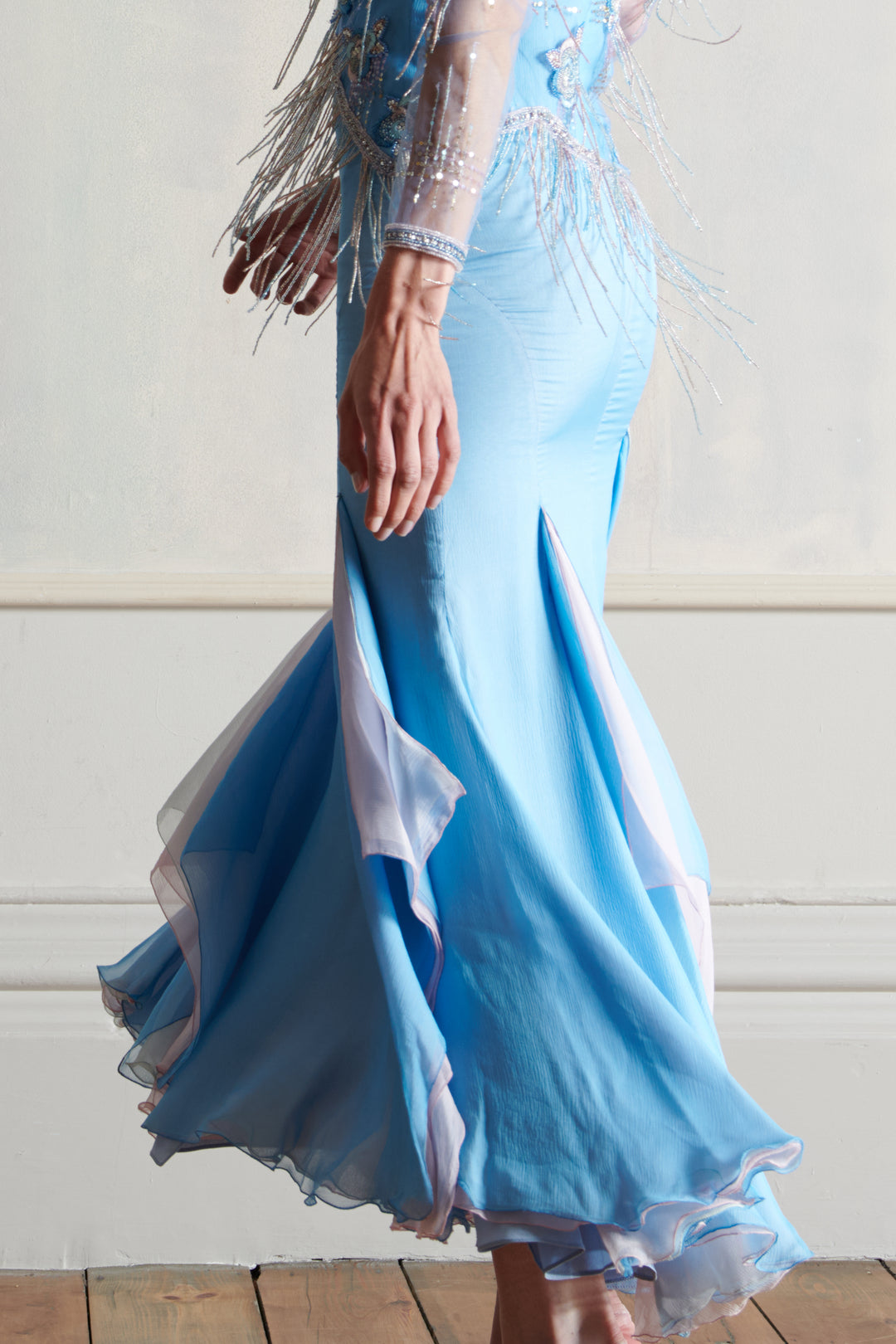John Galliano Blue Evening Gown (c. 2005)