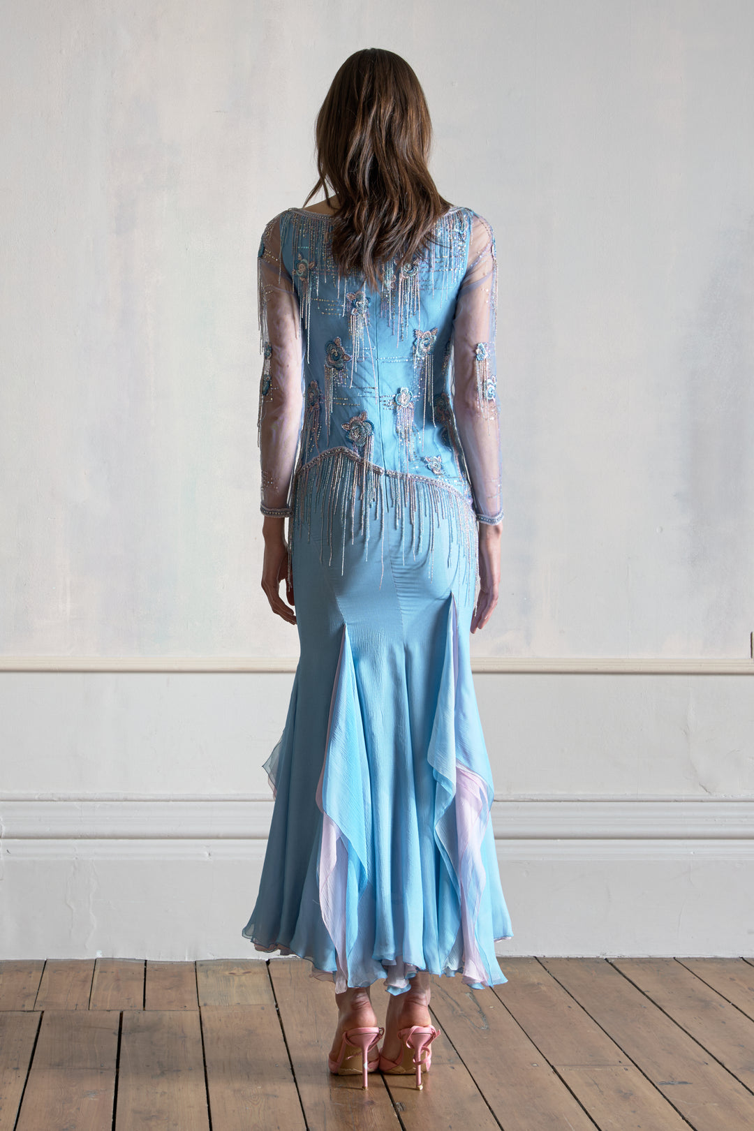 John Galliano Blue Evening Gown (c. 2005)