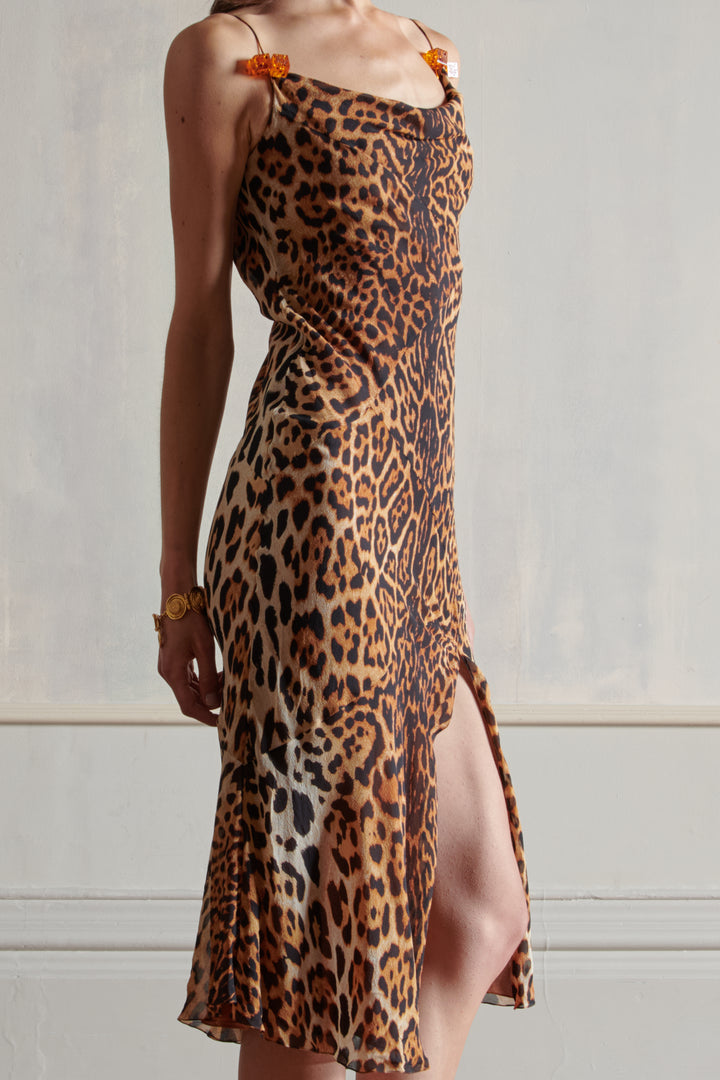 Christian Dior Leopard-Print Bias Cut Dress by John Galliano (AW 2004)