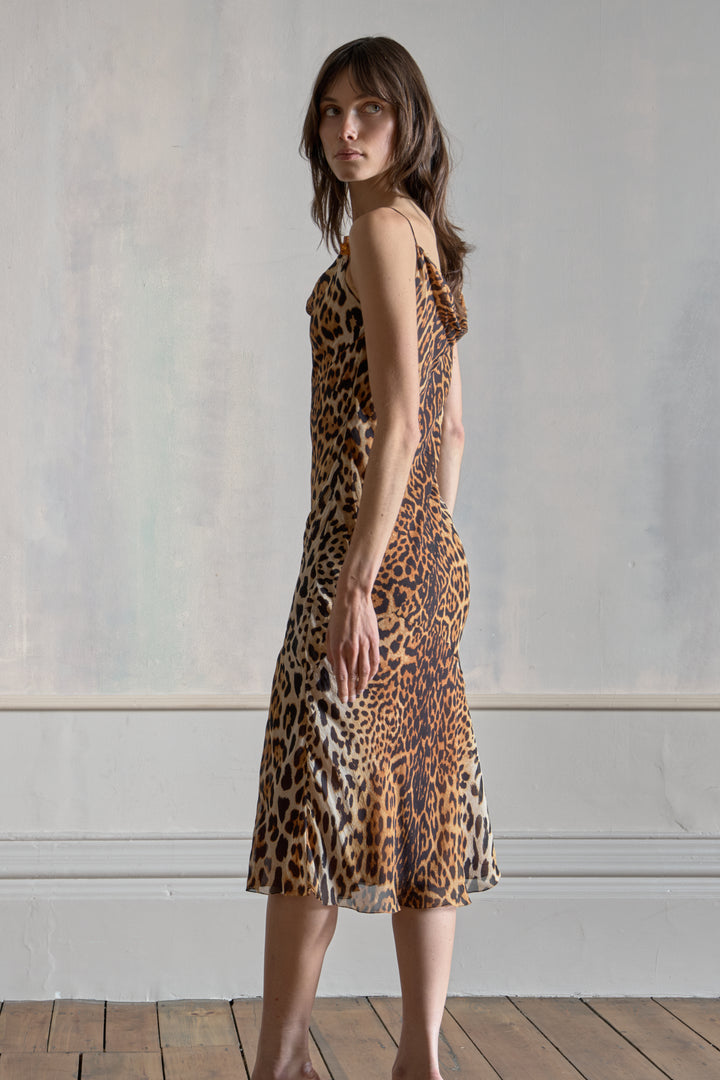 Christian Dior Leopard-Print Bias Cut Dress by John Galliano (AW 2004)