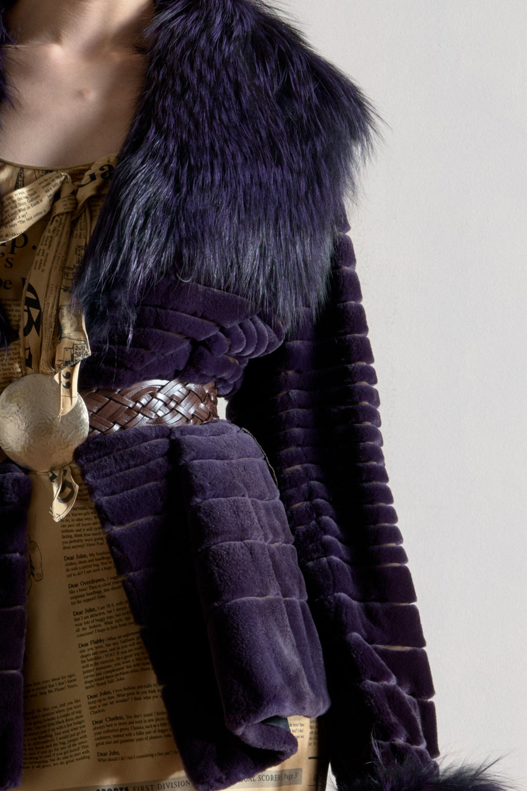 Gianfranco Ferré Mink and Fox Fur Coat (c. 2000s)