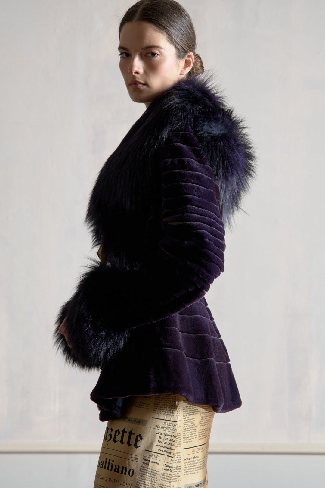 Gianfranco Ferré Mink and Fox Fur Coat (c. 2000s)