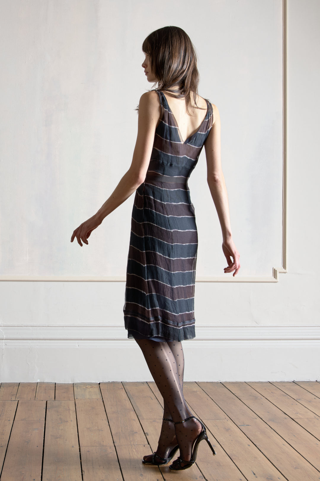 Prada Silk Stripe Dress (AW2000)
