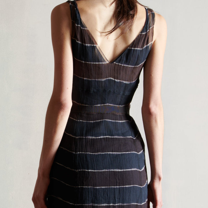 Prada Silk Stripe Dress (AW2000)