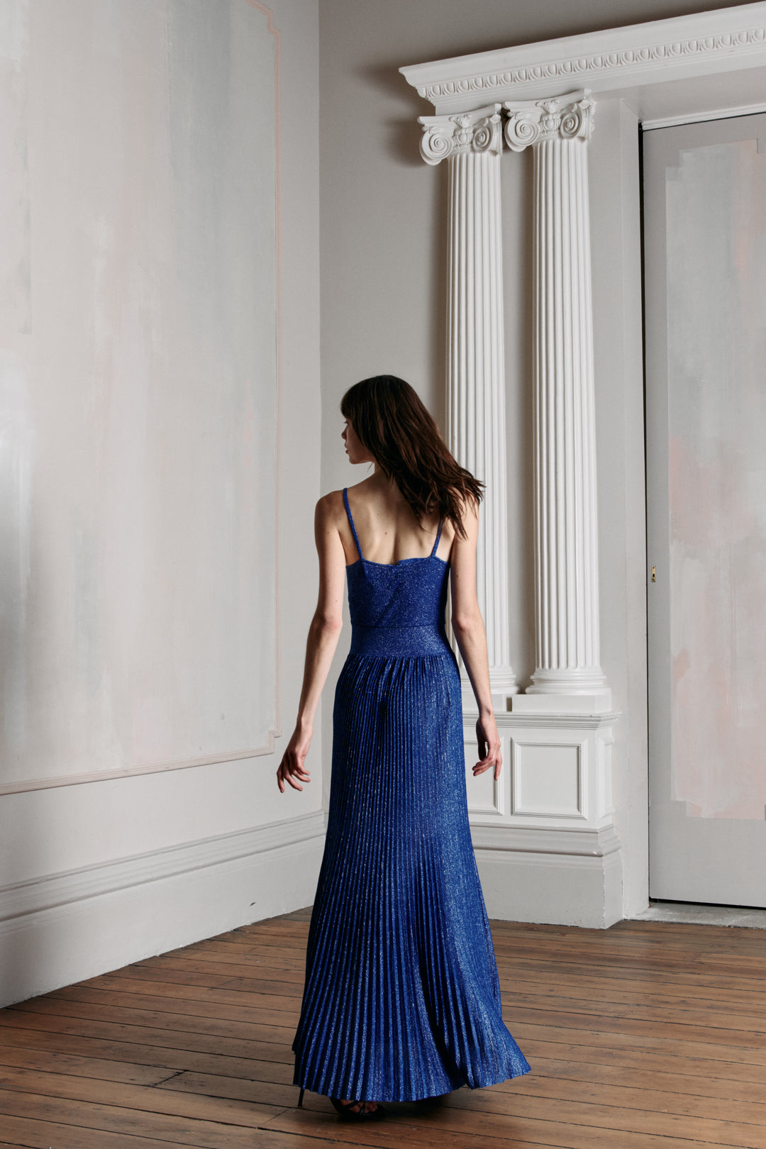 Chanel Royal Blue and Silver Knit Dress by Virginie Viard (c. 2022)