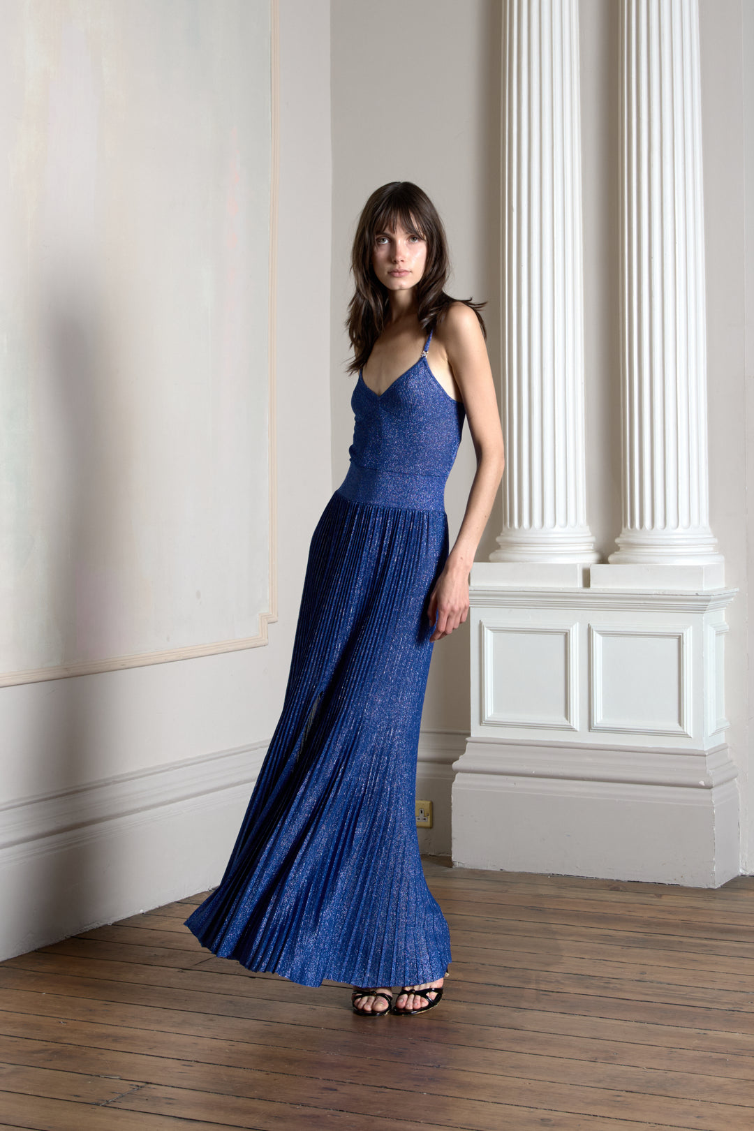 Chanel Royal Blue and Silver Knit Dress by Virginie Viard (c. 2022)