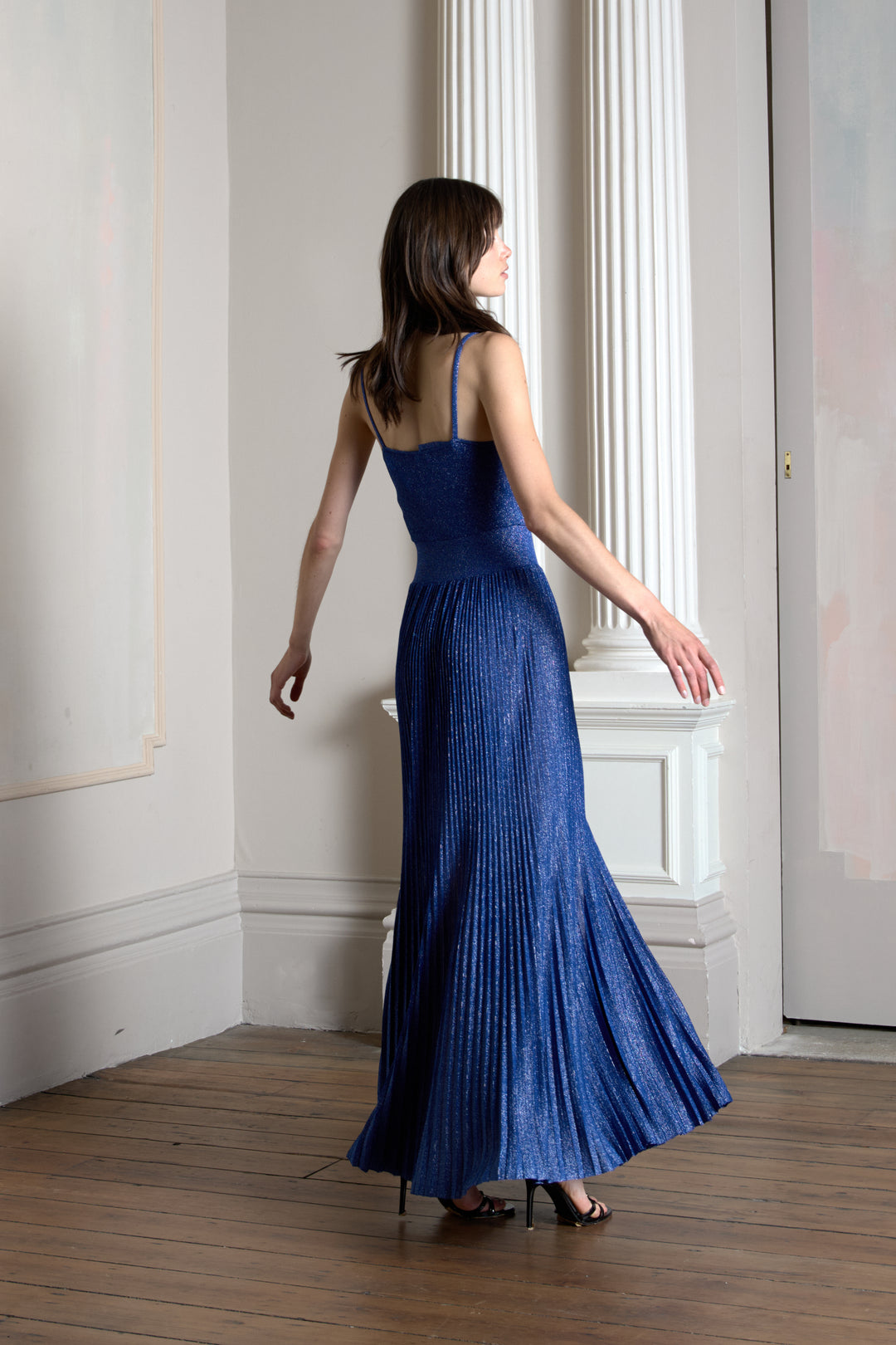 Chanel Royal Blue and Silver Knit Dress by Virginie Viard (c. 2022)