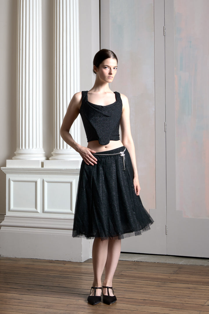 Chanel Black Tulle Skirt by Karl Lagerfeld (AW 2000)