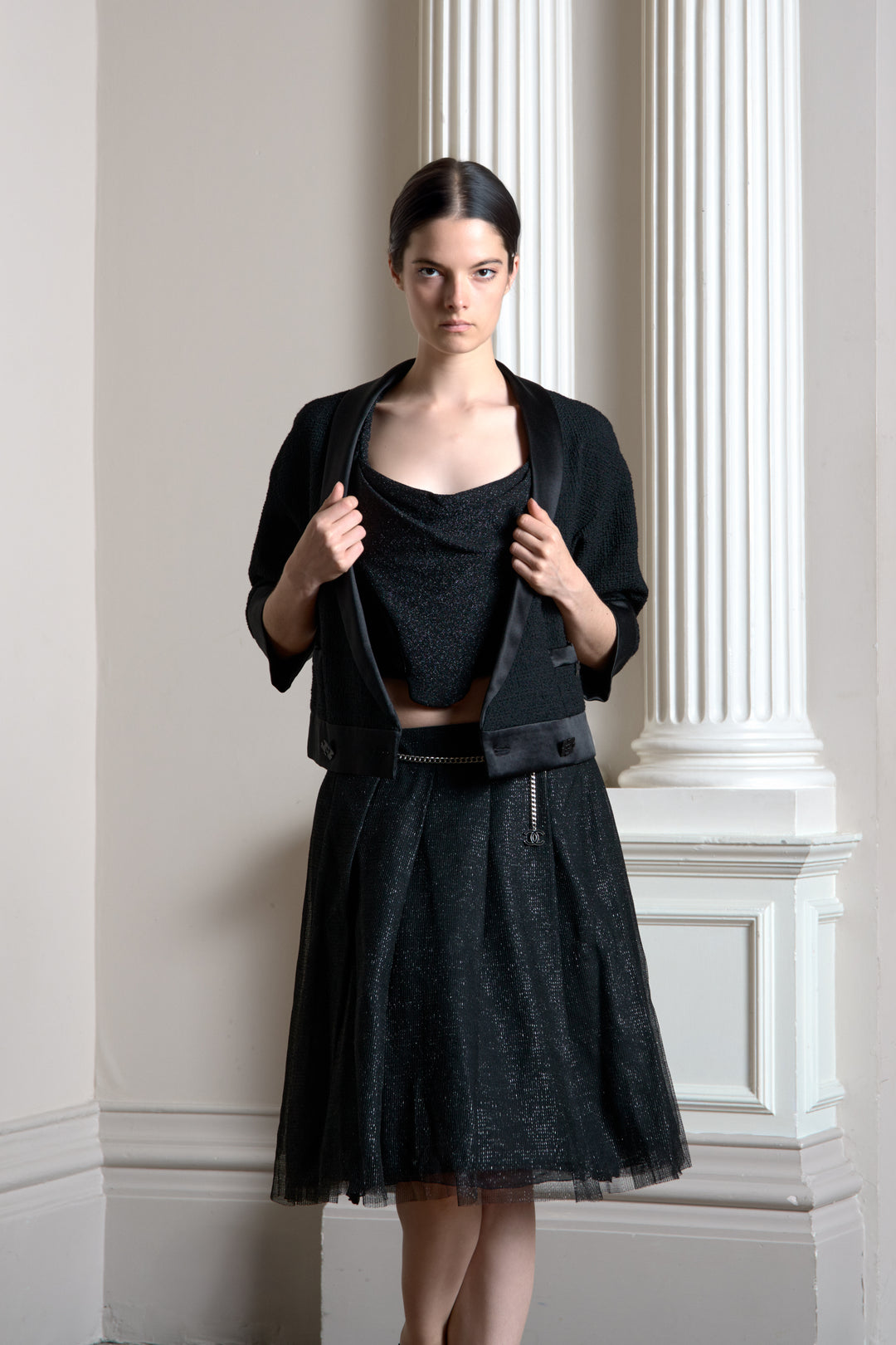 Chanel Black Tulle Skirt by Karl Lagerfeld (AW 2000)