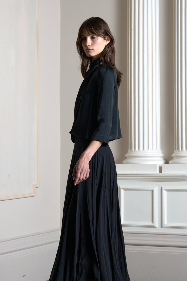 Christian Dior Silk Blouse with Mandarin Collar by John Galliano (Resort 2008)