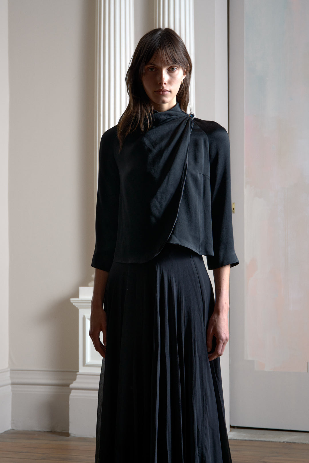Christian Dior Silk Blouse with Mandarin Collar by John Galliano (Resort 2008)